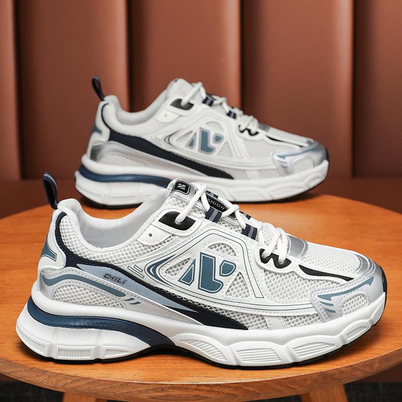 Mode Herren Freizeitschuhe Mesh Herren Laufschuhe Atmungsaktiv Rutschfest Sportschuhe Bequeme Tennisschuhe Weiche Walking-Schuhe