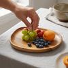 Wood Serving Tray Irregular Shape Food Platter Easy To Clean Storage Tray  Dining Table