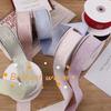 10 Yards 38mm Gold/silver Lace Silk Screen with Glossy Handmade Bow Hair Accessories Clothing Fresh Flowers Decorative Ribbons