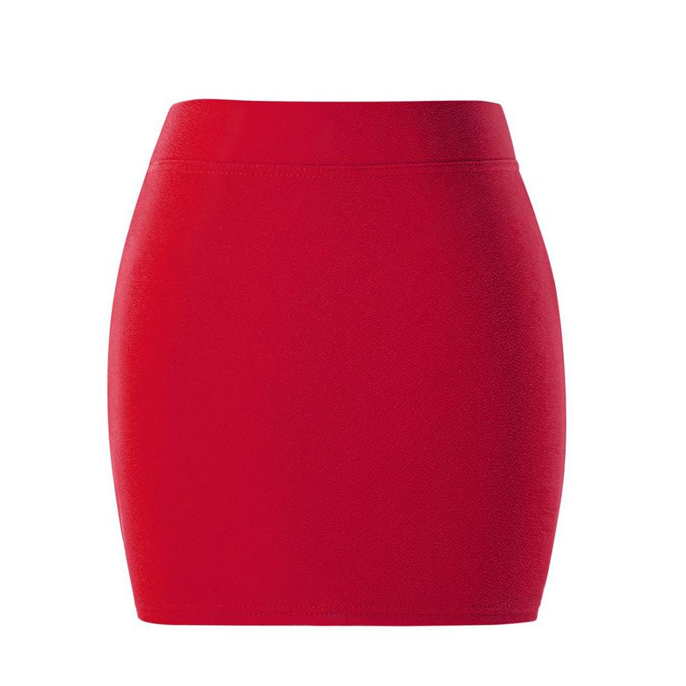 Summer Women Basic Skirt Package Hip Skirt Mini Elastic Pencil Skirts Office Lady Draped Slim Business Plus Size One Step Skirt