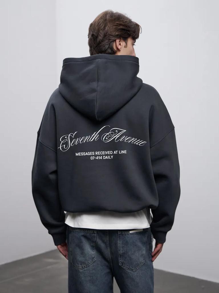 Men's Oversized Printed Hoodie Long Sleeve Casual Fleece Pullover Sweatshirt