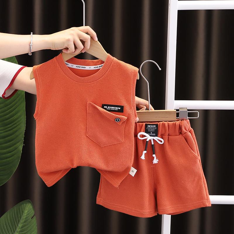 Summer Baby Girls Clothes Children Boys Vest Shorts 2Pcs/Sets Infant Outfits Toddler Casual Sports Costume Kids Tracksuits