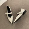 2025 New Autumn Women's Pointed Toe Mary Jane Shoes - Soft Leather, Versatile & Stylish