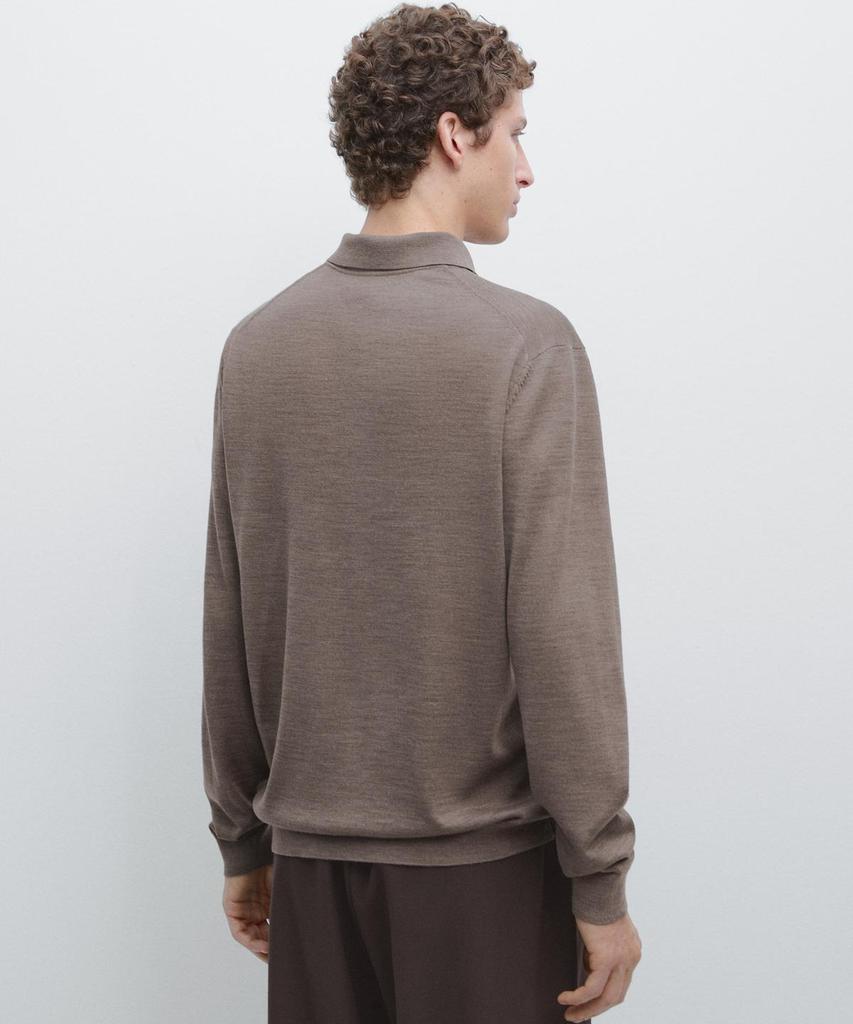 Masimodutti Polo Neck Wool Knit Sweater