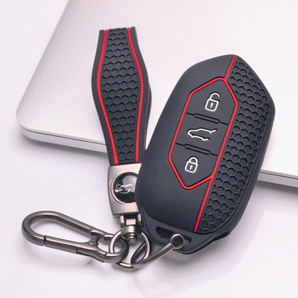 Key Fob Cover for Kia Sportage Ceed Sorento Rio Niro Seltos K5 K3 with Keychain Anti-Scratch Guard Shockproof Protection Soft Grip Texture