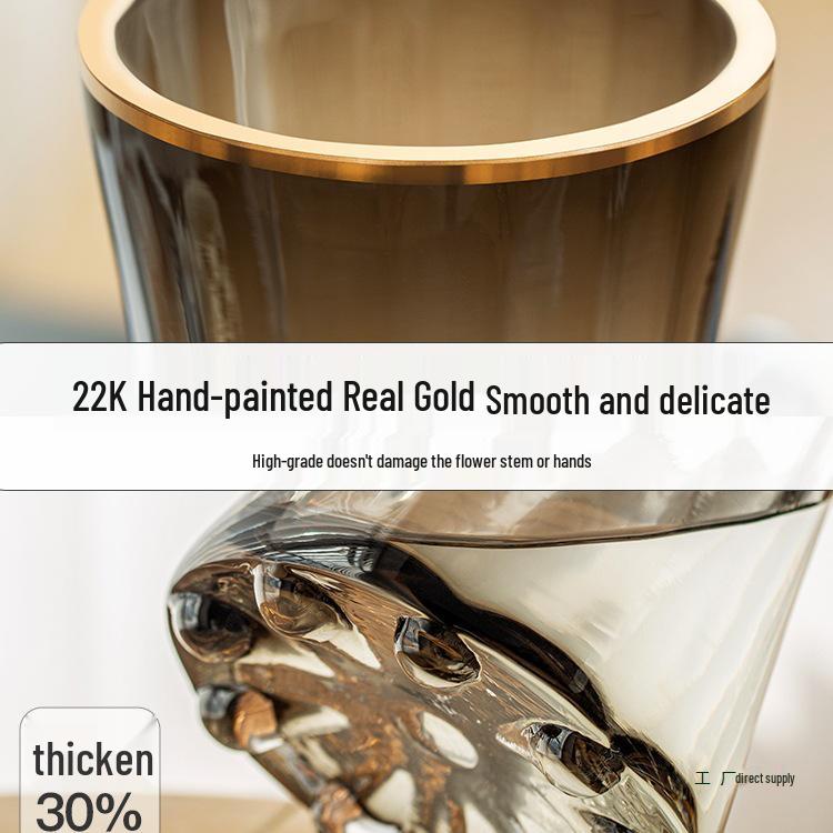 Elegant Small Glass Vase for Fresh Flowers - Perfect for Living Room or Dining Table Decor