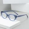 2PCS Transparent Glasses Women Cat Eye Anti Blue Light Flat Glasses Trend Decorative Eyepiece Computer Blue Filter Glasses