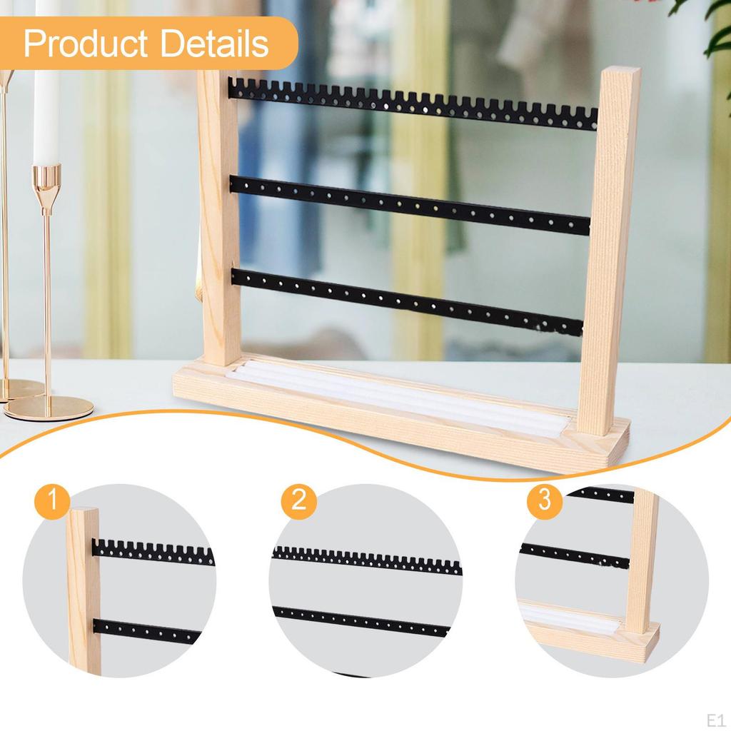 Earring Display Stand Holder Hanging Rack Jewelry Organizer for Cabinet Centerpiece