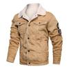 Chaqueta Casual Holgada de Ante para Hombre Wish Nueva Solapa Talla Grande Piel Integrada Abrigo de Hombre