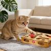 Funny Composite Board Cats Play Set with Track System 3 Balls Teaser Wand for Safe and Healths Pet Fun