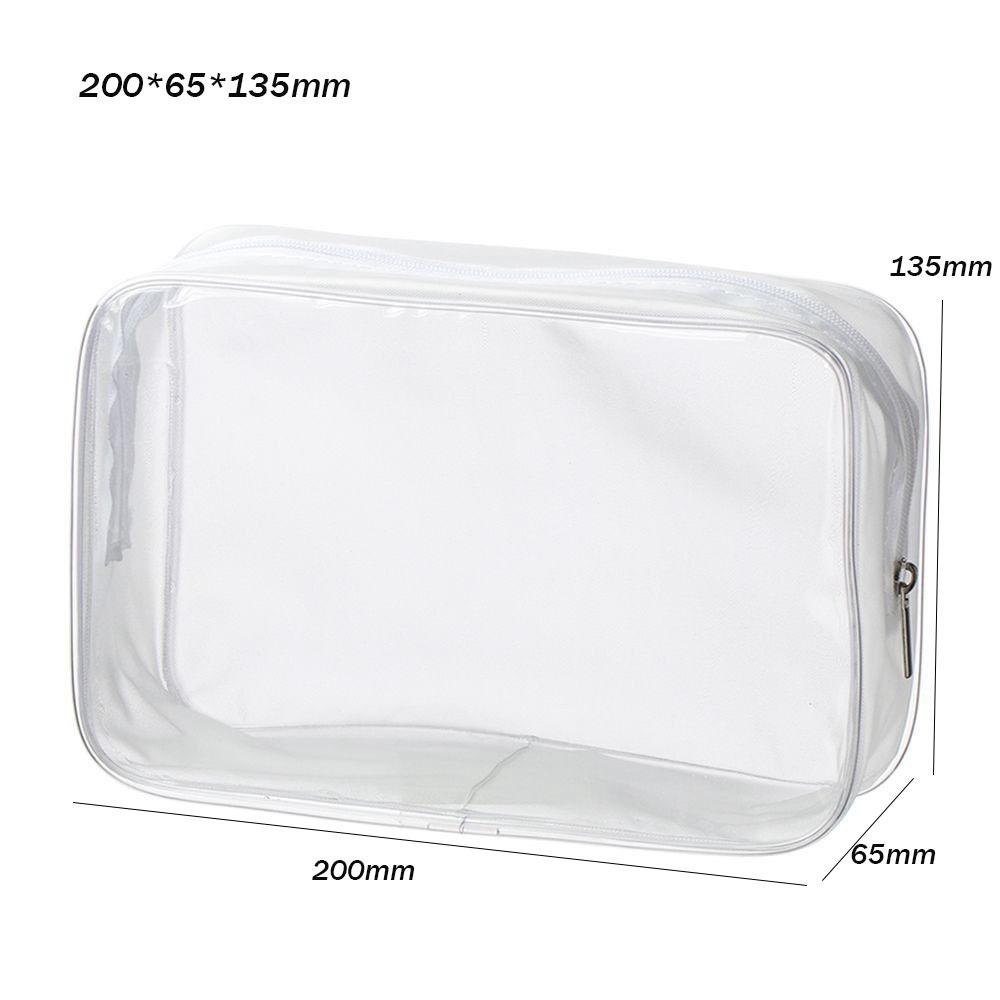 Transparent Printing Travel Organizer Multifunctional Clear Makeup Pouch Portable PVC Wash Bags