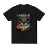 Ich habe heute Bauchschmerzen überlebt T-Shirt Lustiges Katzen-Meme Kurzarm T-Shirt Männer Frauen Baumwolle Lässig Übergroße T-Shirts Streetwear