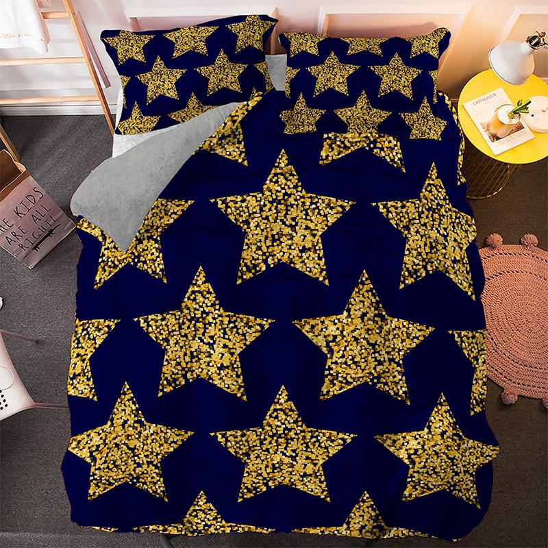 Nepravidelná Geometrie Král Královna Povlak na Peřinu Bohemský Styl Ložní Prádlo Sada Pro Děti Dospívající Dospělé Moderní Umění 2/3ks Polyesterový Povlak na Přikrývku