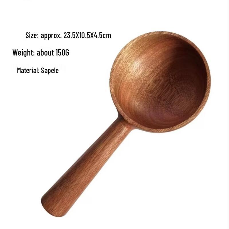 Sapele Wood Long Handle Serving Ladle