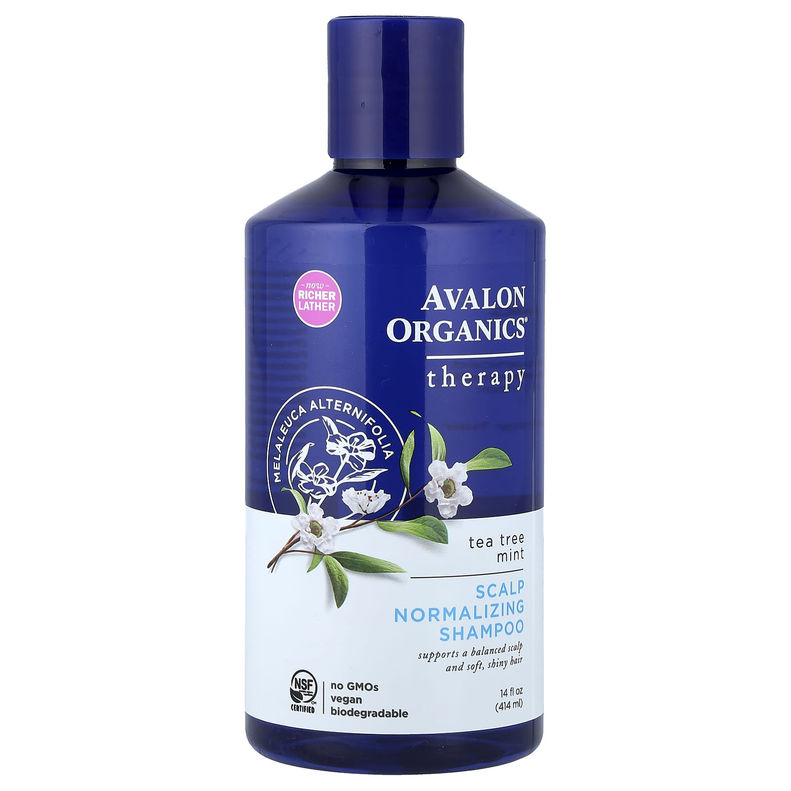 

Scalp Normalizing Shampoo, Therapy, Tea Tree Mint, 414 Ml (14 Fl Oz)