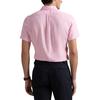 Polo Ralph Lauren Ss25 Logo Embroidered Single-Breasted Linen Short Sleeve Shirt Men shirts Light-Pink MNPOWOV1N820882-650