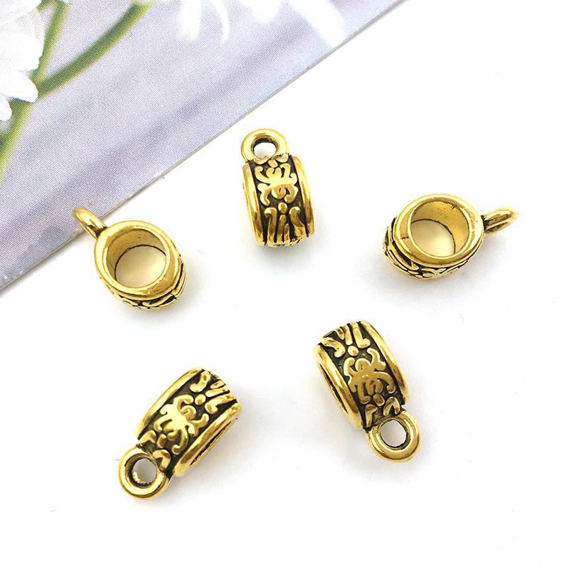 DIY Electroplated Jewelry Kit: Alloy Pendant Connector, Clasp, Jump Ring, Spacer Bead for Bracelets & Necklaces