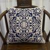 Luxury Embroidered Cushion Cover Vintage European Floral Throw Pillow Case Cotton Linen Decorative Pillowcase For Sofa Couch Bed