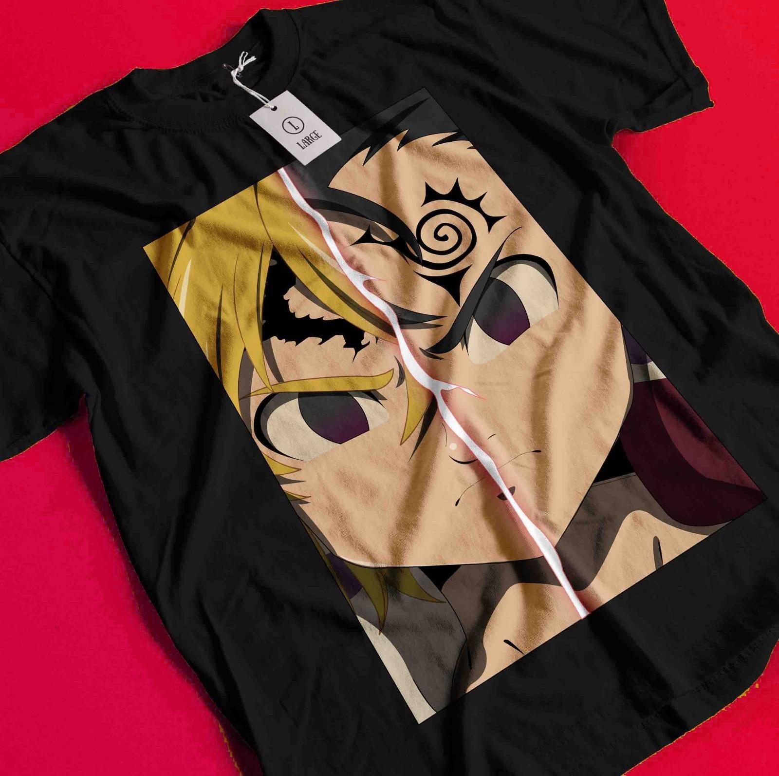 

Футболка Семь Смертных Грехов Футболка Мелиодаса Футболка Эсканора Футболка Елизаветы Бан Диана Кинг BB1729 XL