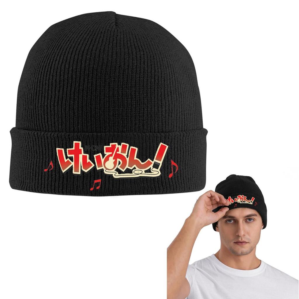 K on Logo Warm Knitted Cap Fashion Bonnet Hat Autumn Winter Outdoor Beanies Hats for Unisex Adult