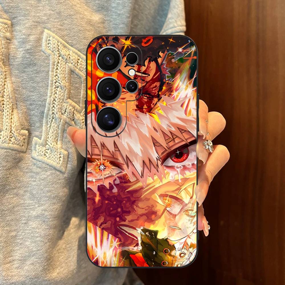 1PC Anime Bakugo Katsuki Phone Case For Samsung S 24 fe 25 Ultra plus 20 lite 21 30 22 23 24 22 Ultra 5G Fundas