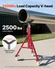 VEVOR Pipe Stand, Pipe Stand, V Head Pipe Stand Adjustable Height 71.12-132.08 cm, Pipe Stands with Casters