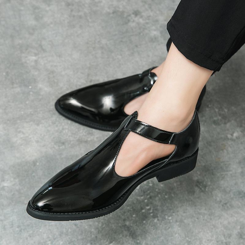 2024 Summer Men's Lightweight Leather Slip-On Sandals: Comfortable, Fashionable, Trendy Celebrity Style