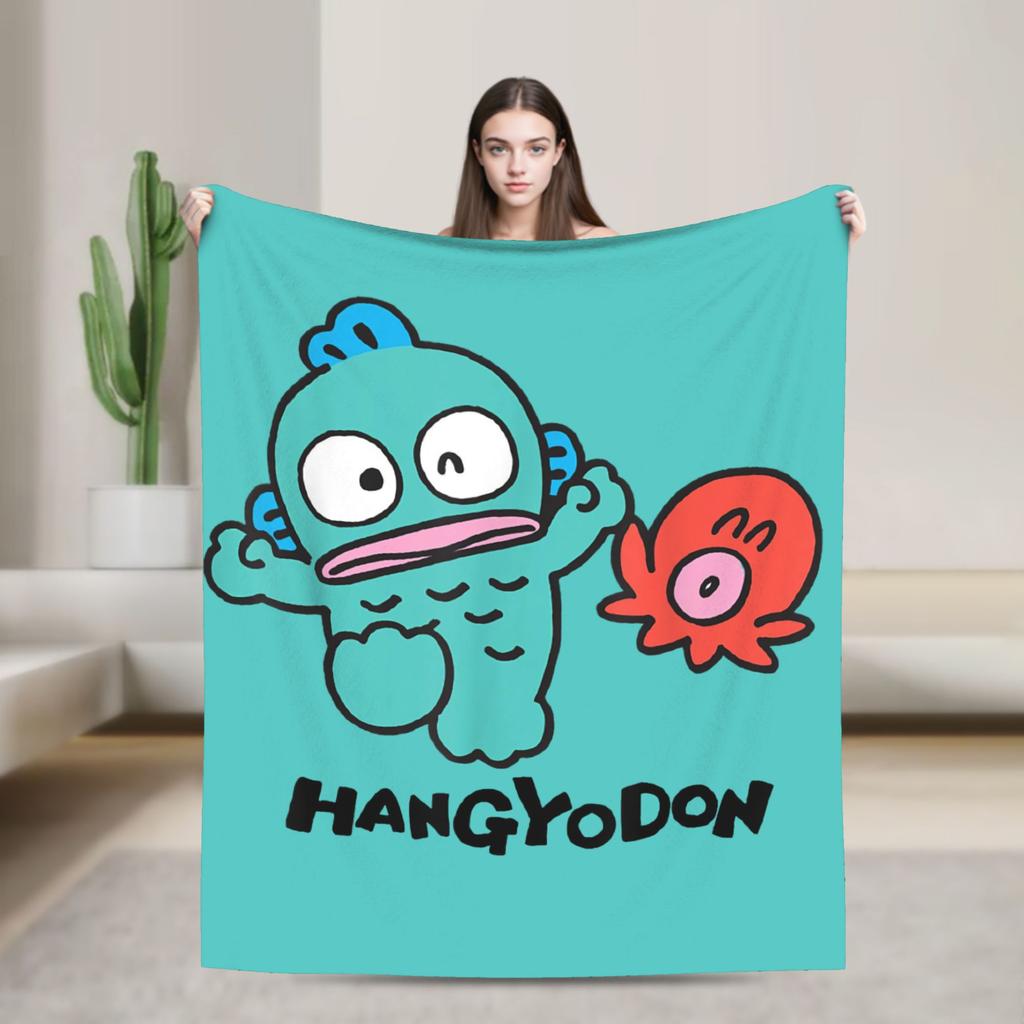 Hangyodon Hang in There Blanket Cover Fleece  Super Warm Throw Blanket for Bedding Couch Bed Rug