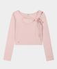 KISYNING Connect Hole Ribbon Rib Knit (Light Pink)
