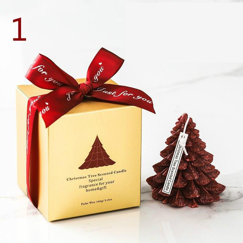 Weihnachtsbaum Aromatherapie Kerze Eisblume Kerze Handwerk Kerze Atmosphäre Layout