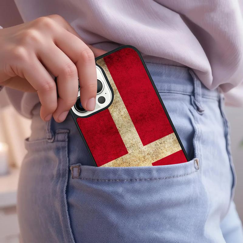 Denmark Flag Phone Case For IPhone 18 17 Air 15 16e 14 13 Pro Max Coque 12 11 Pro Max PLUS cover