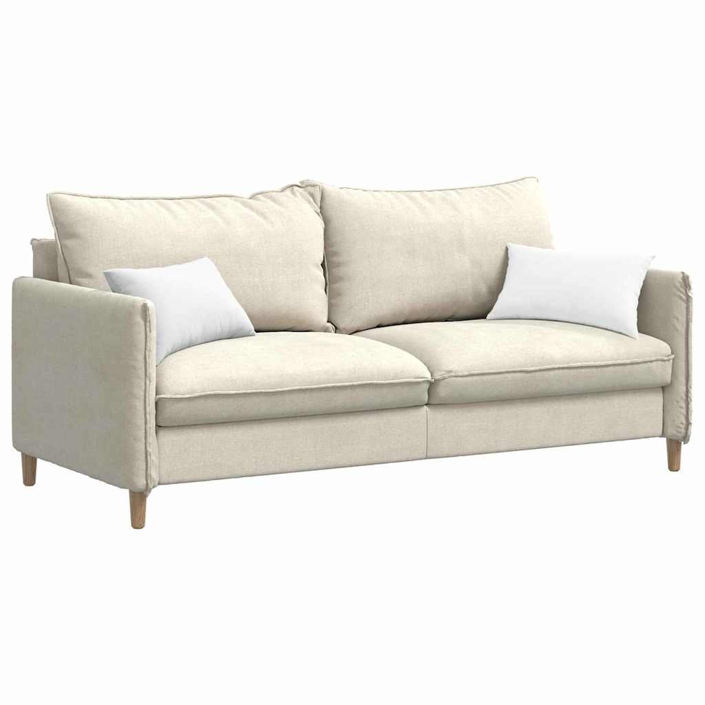 Sofa Cushions 2 Pcs White 50 X 30 Cm Fabric