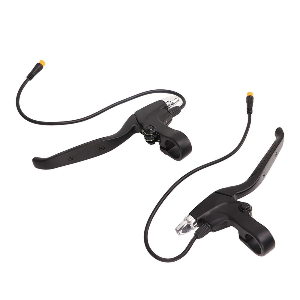 1Pair Waterproof Interface Electric Bike Brake Levers Brake Handles  Electric Bicycle Accessories