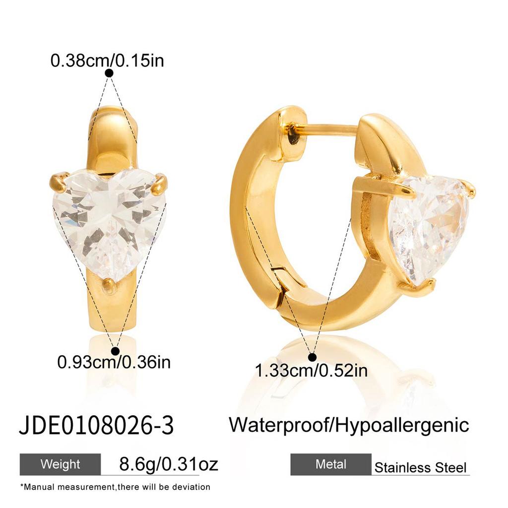 European and American stainless steel zircon earrings, earrings, earbone clips, and titanium steel without earholes.