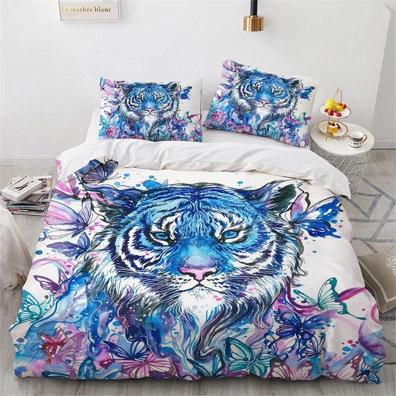 3D Wolf Fox Elk Wild Animals Bedding Set Boys Girls Twin Queen Size Duvet Cover Pillowcase Bed Boys Adult Home Textileextile