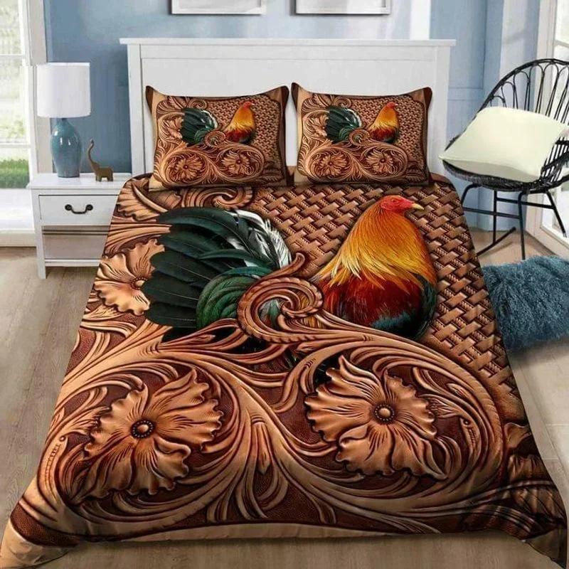 Hahn Bettwäscheset Bauernhoftier Bequem Bettdeckenbezug Steppdecke Kissenbezug Bettwäscheset Kinder Schlafzimmer Dekoration Heimtextil