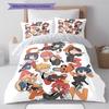Chainsaw Man Pattern Bedding,Quilt Set Quilt Cover Pillowcase Home Birthday Gift (1 * duvet cover + 2 * pillowcase, without core)