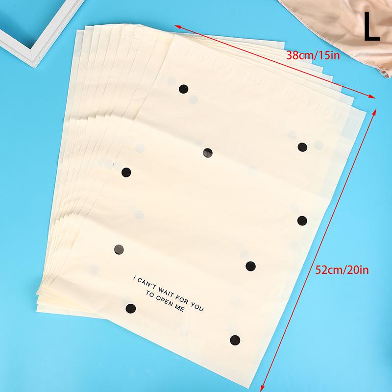 10 Pcs/Lots Bow Knot Packaging Bags Waterproof Logistics Clothing Postal Pouch Custom Plastic Shipping Mailing Bag