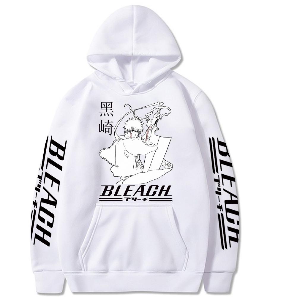 Bleach Thousand Year Blood War Hoodies Anime Print Streetwear Men Women Fashion Sweatshirts Oversized Hooded Harajuku Pullover XS белый 1949₽