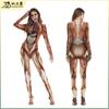 New Stage Performance Costume Funny Costume Realistic Body Structure Tissue Print Jumpsuit