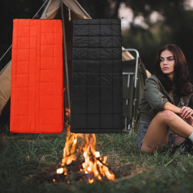 USB Heated Camping Sleeps Bag For Adults 4 Heat Zones Adjustable Hood Light Weight Polyester Outdoor Use