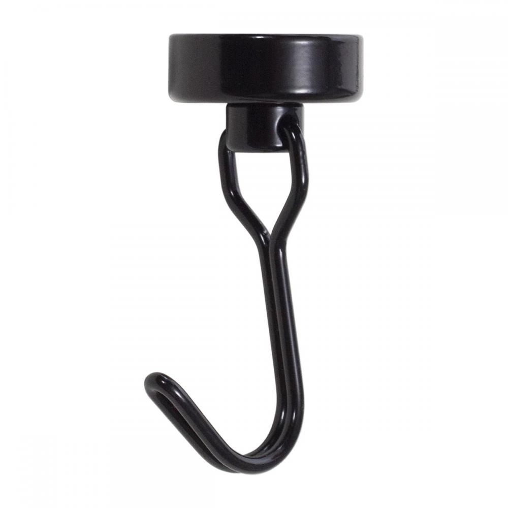 Heavy Duty Magnetic Hook, Strong Neodymium Magnets Hooks For Home, Refrigerator, Grill, Kitchen,Key Holder,Black, Multi-Purpose