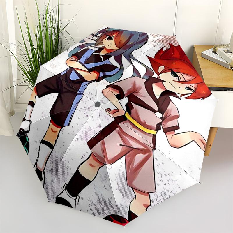 

1pc Kagamine Len & Rin Automatic Opening/Closing Outdoor Umbrella - Portable 3-Fold Design with Iron Frame for Outdoor Use, Perfect Gift for Fans