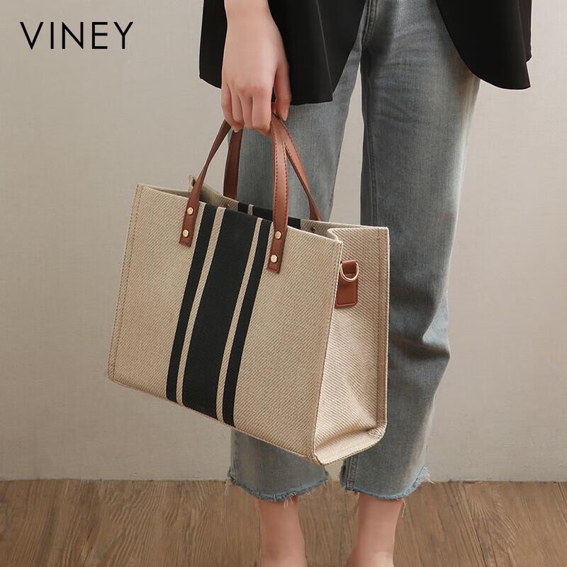 Viney Große Canvas Laptop-Tragetasche für Damen