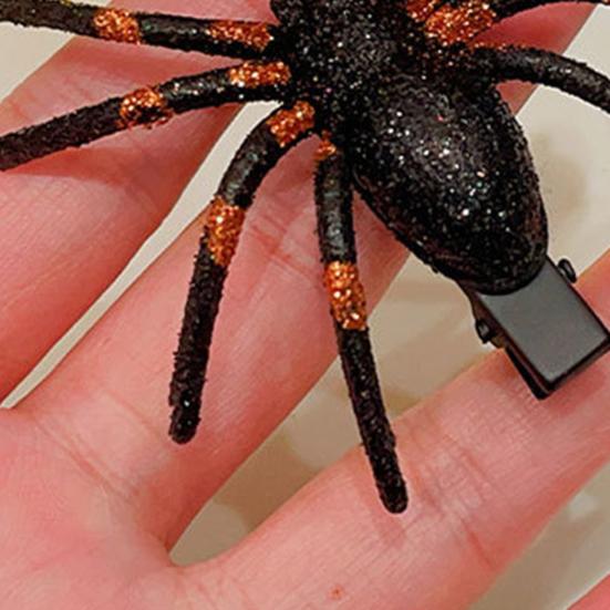 1/2Pcs Halloween Spider Hair Clip Decorative Hair Pins Women Hairpin Headpiece Cosplay Costume Accessory
