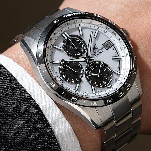 CASIO Men's OCEANUS OCW-T2600J-7AJF [OCEANUS CLASSIC LINE] Round Watch Silver Titan