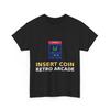Insert Coin Retro Arcade T-Shirt Vintage 80S Video Game Graphic Tee Gift
