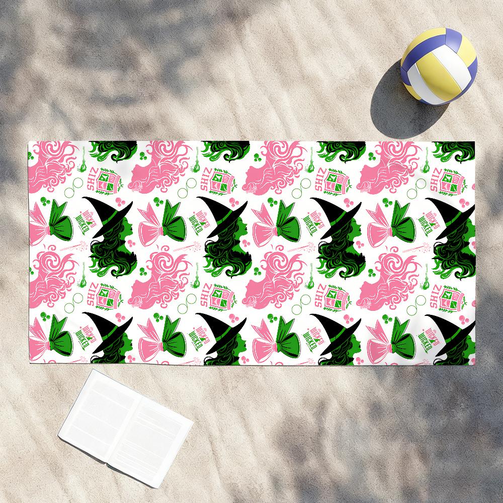 Popular Film W-Wicked For Good Towel Shower Sauna Travel Spa Quick Dry Gym Accessories Soft Large Beach Towels