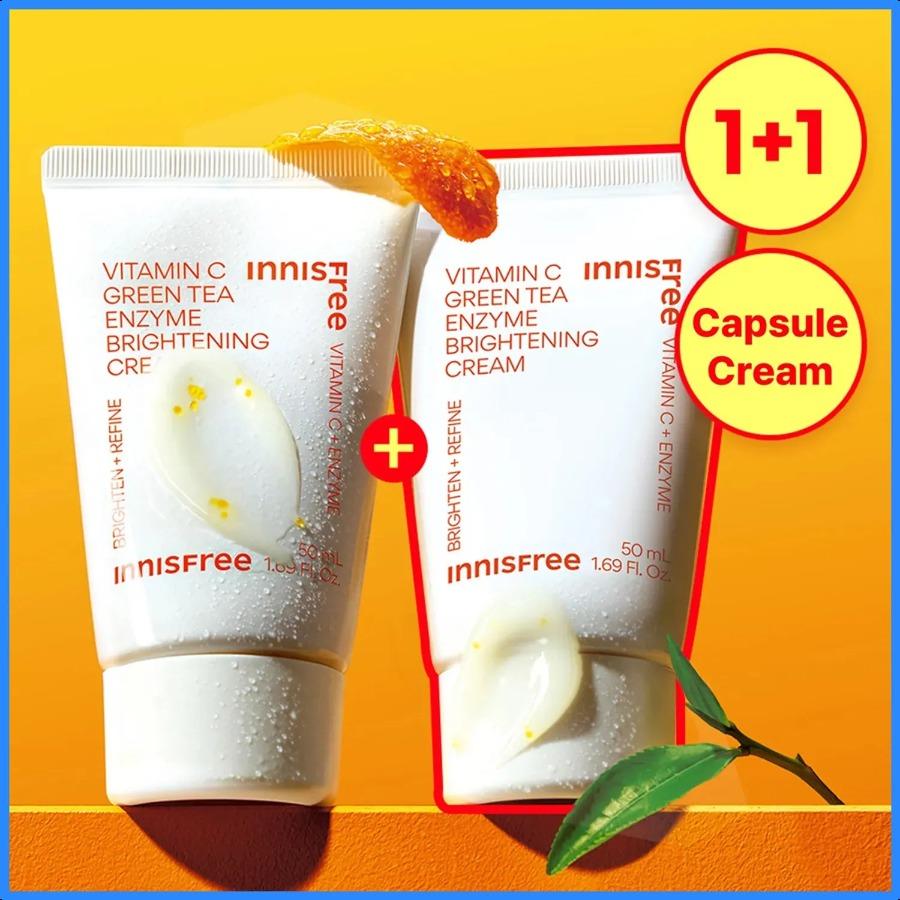 

INNISFREE Vitamin C Green Tea Enzyme Brightening Cream 50ml Double Pack Cream 50ml Double Pack