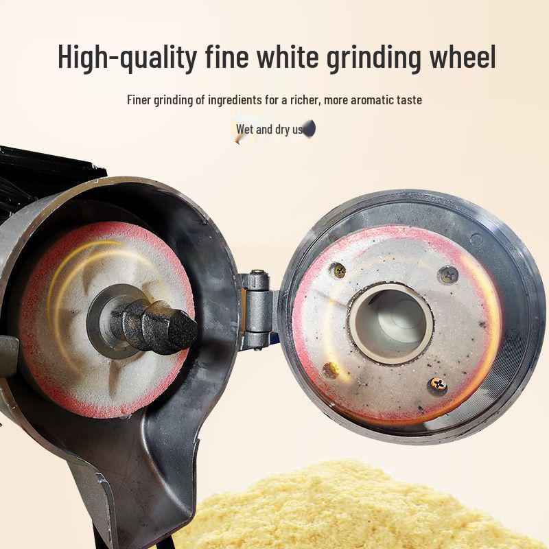 Compact Dual-Use Soy & Rice Milk Grinder, Dry/Wet Flour & Tofu Processor